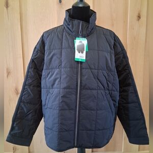 ROXY Womens Size XL Black Quilted Puffer Boxy Jacket NWT